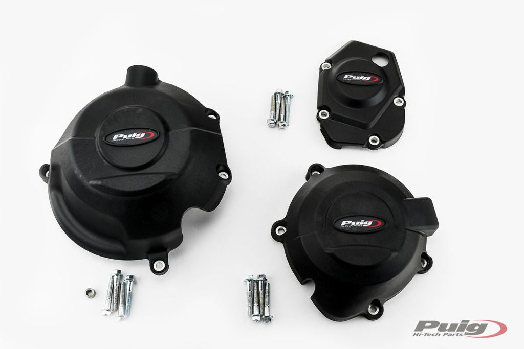 Engine cover set 3-delig Puig Kawasaki Z900 '17- / Z900SE '22-