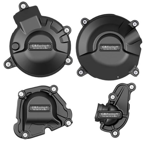 GB-Racing engine cover set Yamaha MT-09 / Tracer / Scrambler '21- (koppeling, pulse, dynamo en waterpomp cover)