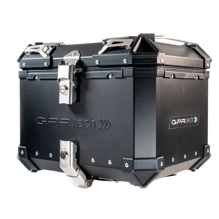 Topkoffer ALPI-TECH 35L zwart met universele bevestigingsplaat