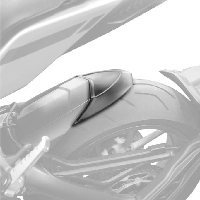 Achterspatbord verlenger mat zwart voor het originele spatbord Yamaha MT-09 / XSR900