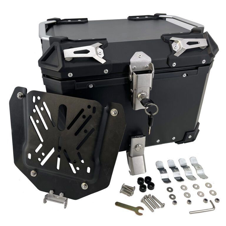 Topkoffer ALPI-TECH 35L zwart met universele bevestigingsplaat