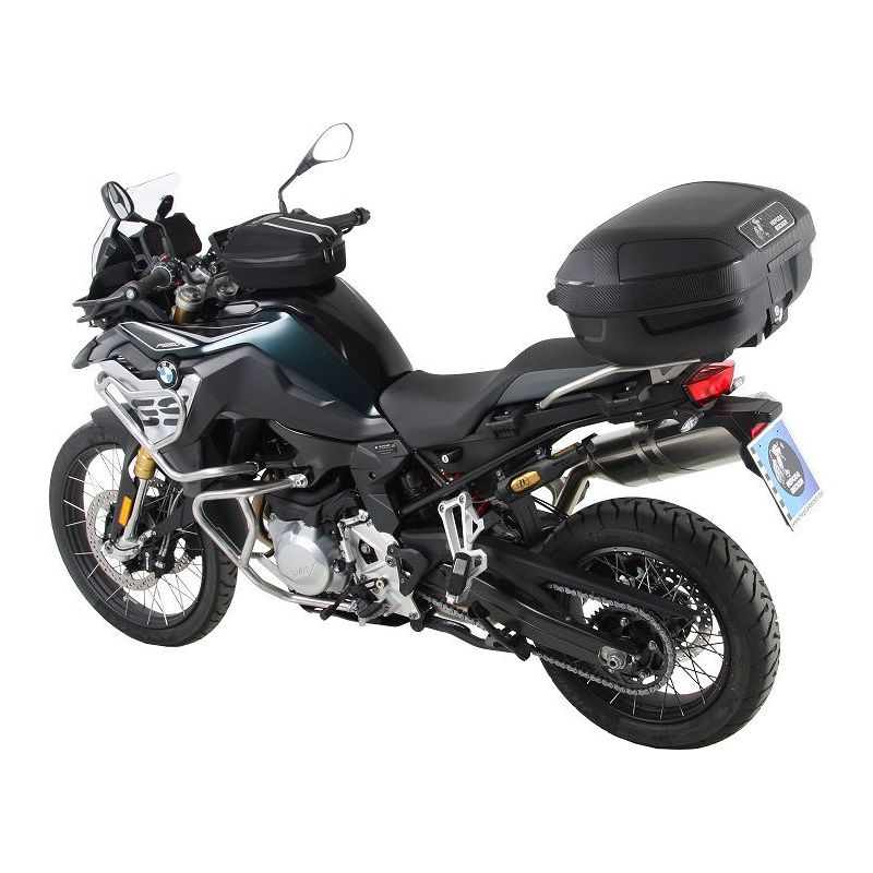Support supérieur noir Alurack Hepco&Becker BMW F800GS '24- (pour support d'origine en acier inoxydable)