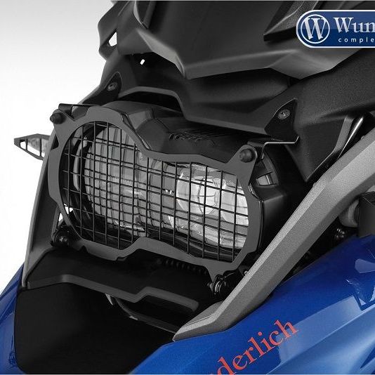 Foldable headlight protector clear protect BMW R1200GS LC '17-- black Wunderlich
