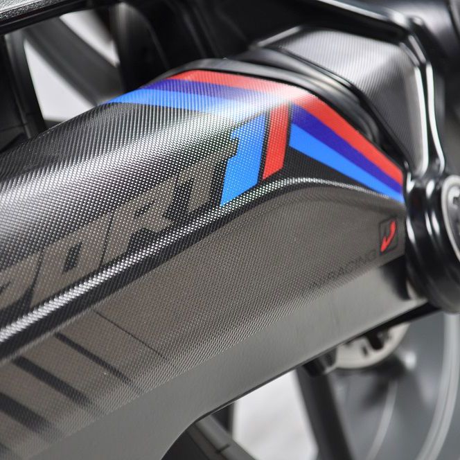 Cardan protection sticker Uniracing BMW R1200GS / Adventure -'13 sport zwart