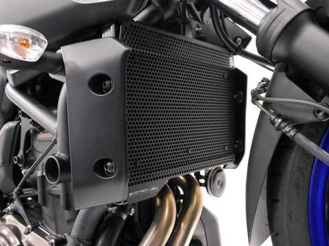 Radiatorcover zwart Evotech Performance Yamaha MT-07 '18-