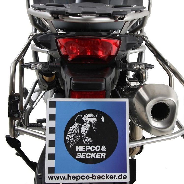 Kofferrek RVS voor 'Cutout' Xplorer zijkoffers Hepco&Becker BMW F850GS '18-23