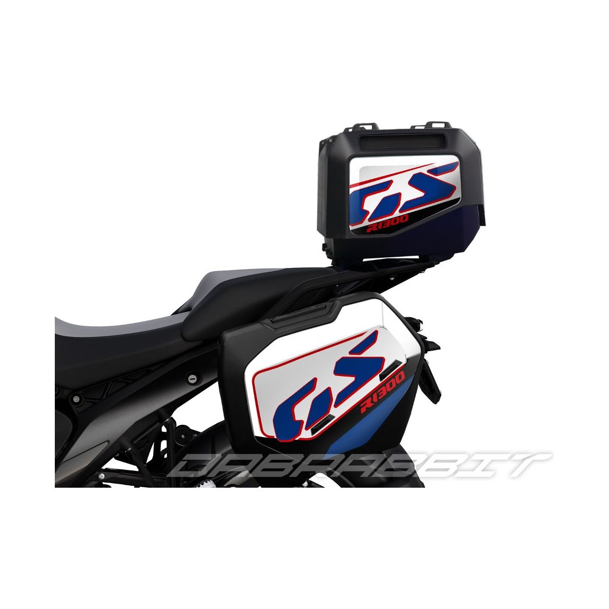 BMW R 1300 GS VARIO koffer stickerset blue