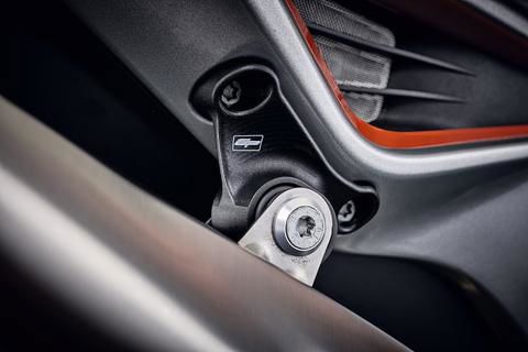 Uitlaatsteun zwart Evotech Performance KTM 790 Duke '18-22