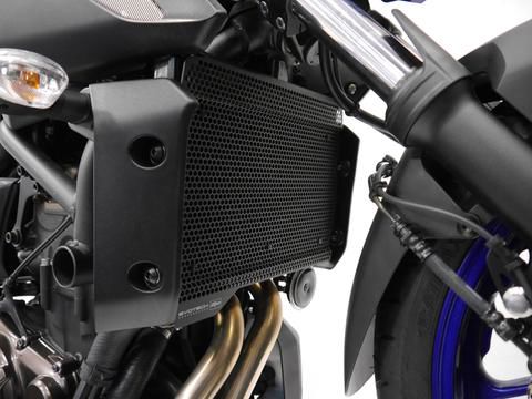 Radiatorcover zwart Evotech Performance Yamaha MT-07 '18-