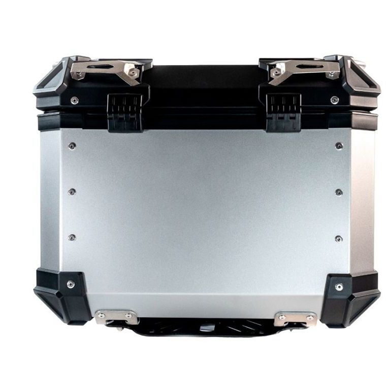 Topkoffer ALPI-TECH 35L zilver met universele bevestigingsplaat
