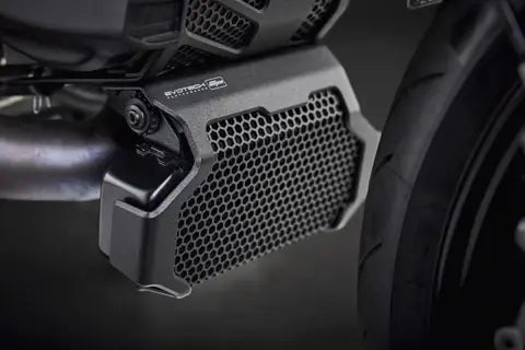 Radiator/oliekoeler/engine guard cover set zwart Evotech Performance Ducati Hypermotard 950/SP '19-