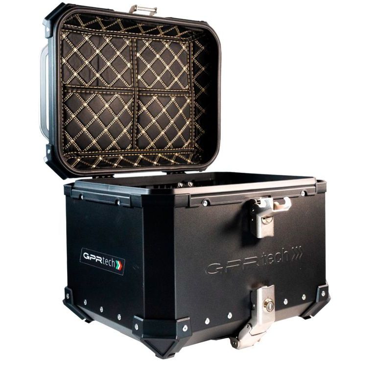 Topkoffer ALPI-TECH 35L zwart met universele bevestigingsplaat