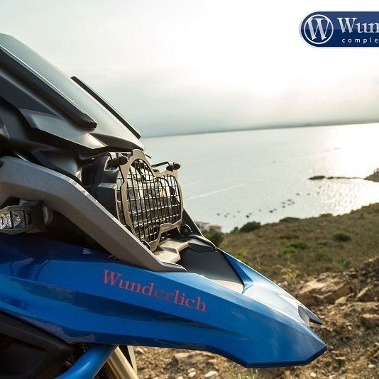 Foldable headlight protector clear protect BMW R1200GS LC '17-- black Wunderlich