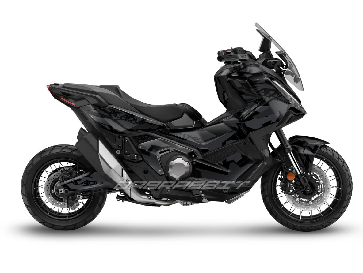 X-ADV 750 (2025) Full Graphic Kit – AF Black Blue Edition (AF-BB)