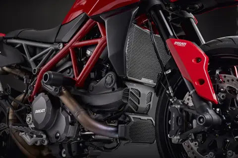 Radiator/oliekoeler/engine guard cover set zwart Evotech Performance Ducati Hypermotard 950/SP '19-