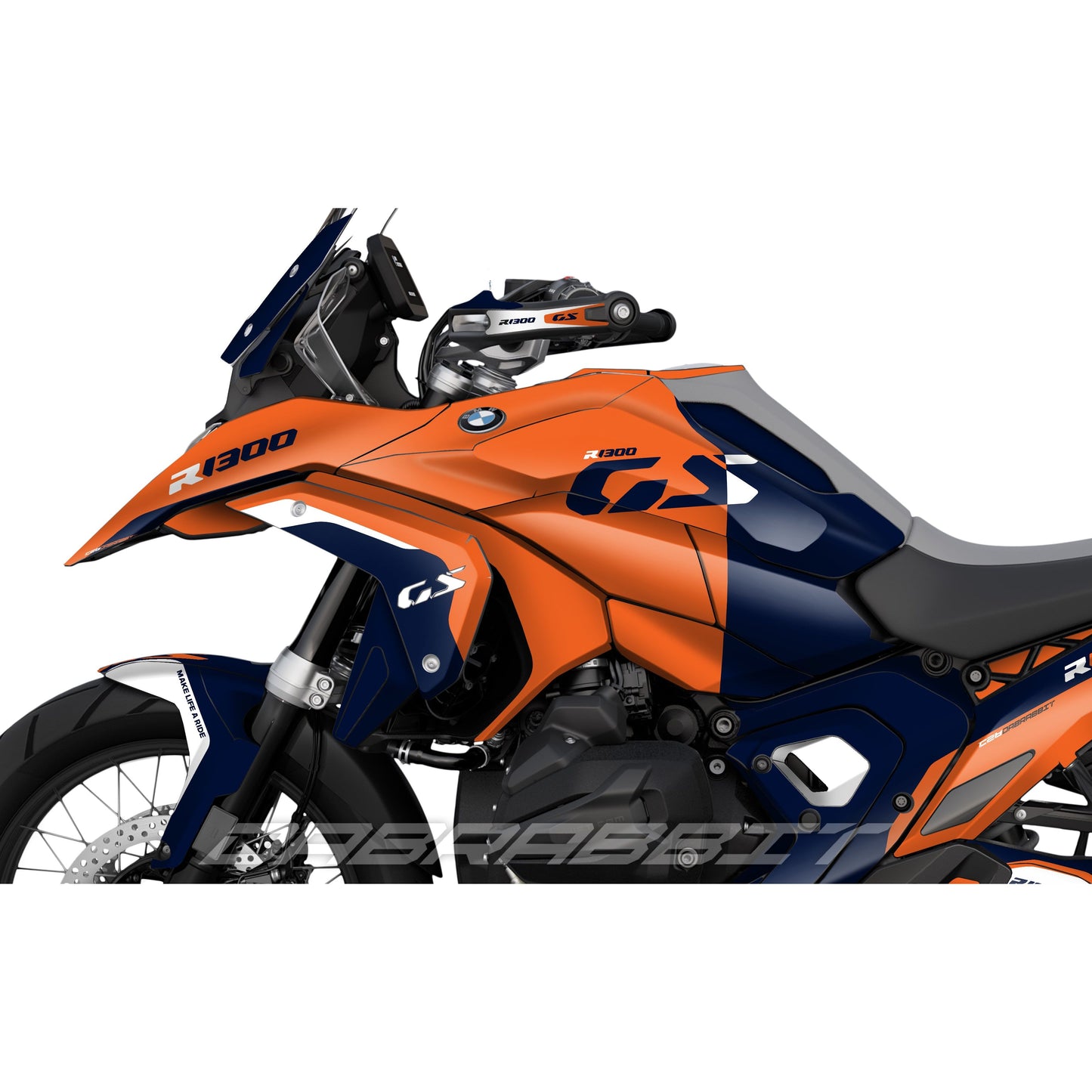 BMW R1300GS stickerset pack orange