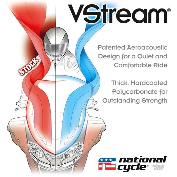 Vervangingsruit National Cycle VStream tall transparant Honda GL1800 Gold Wing '18-