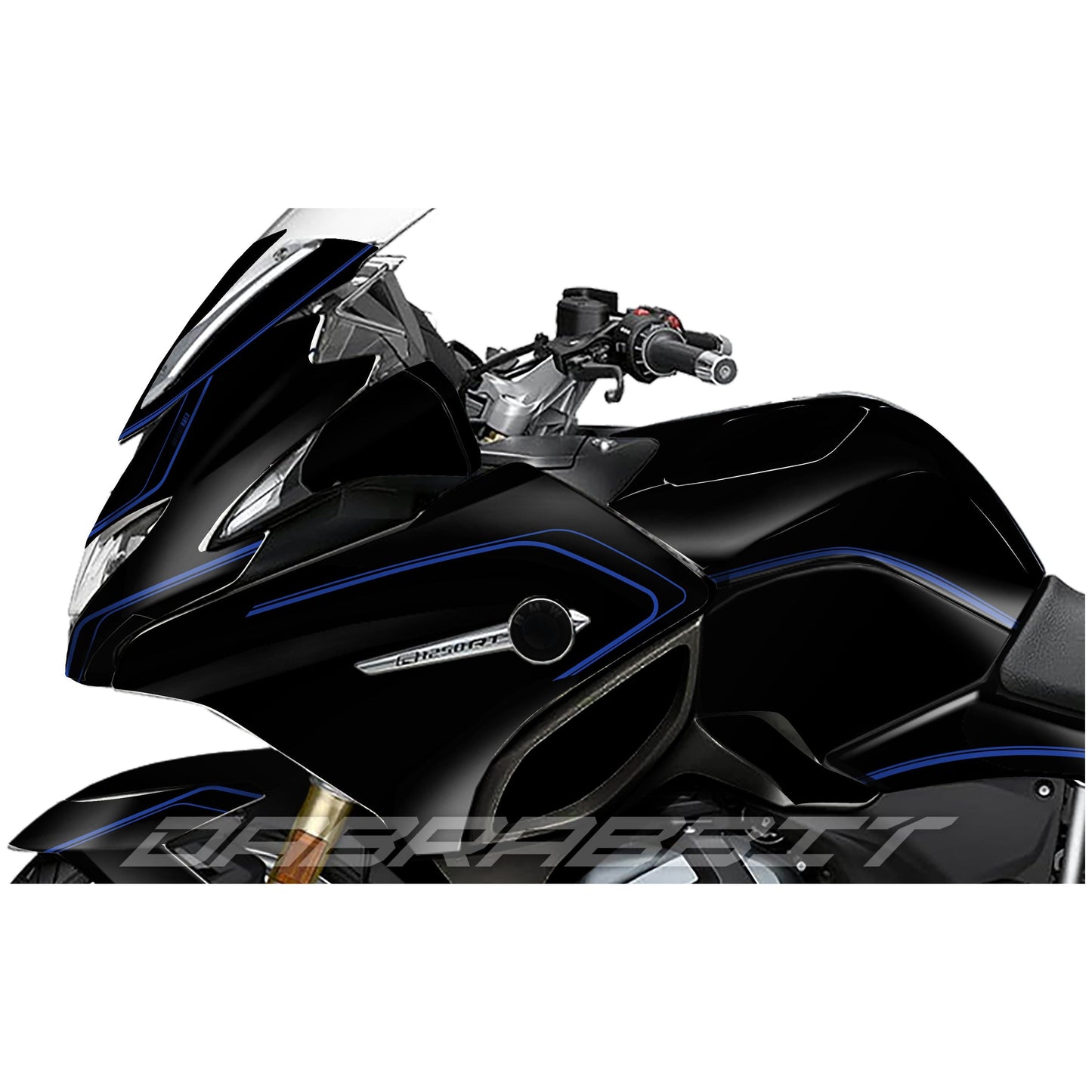 BMW R 1200/1250 RT stickerset M blue