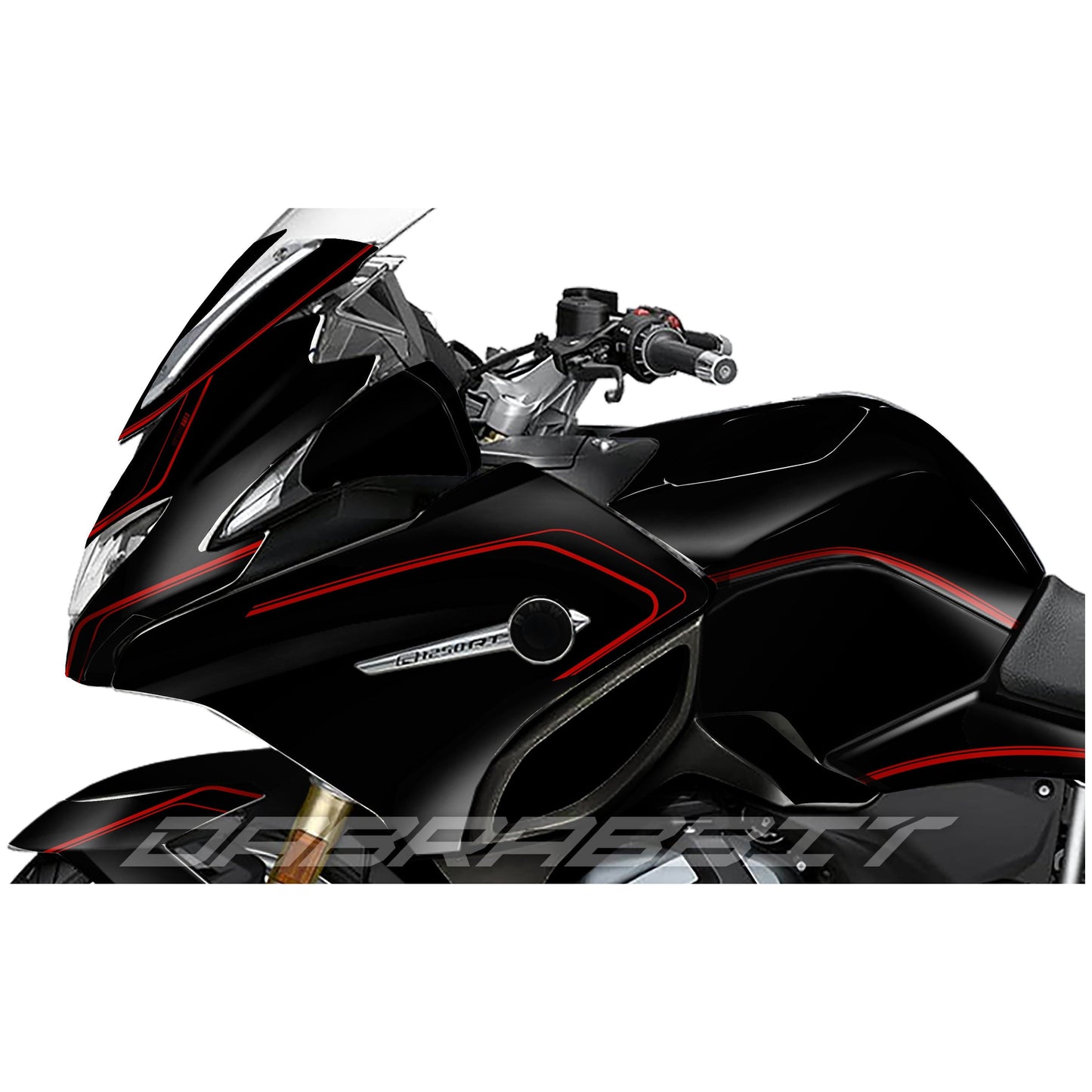 BMW R 1200/1250 RT stickerset M Red