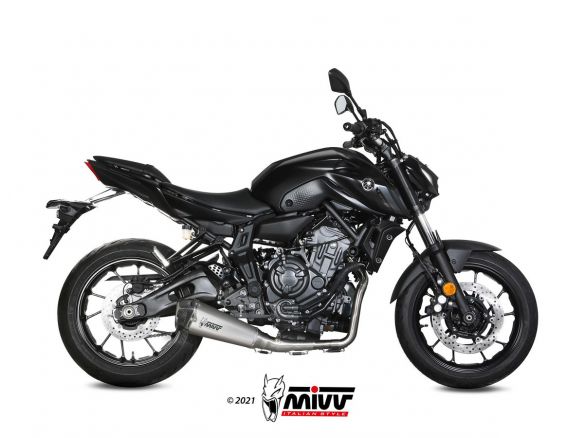 COMPLETE EXHAUST 2x1 MIVV DELTA RACE STEEL CARBON YAMAHA MT-07 / FZ-07 2021-2024