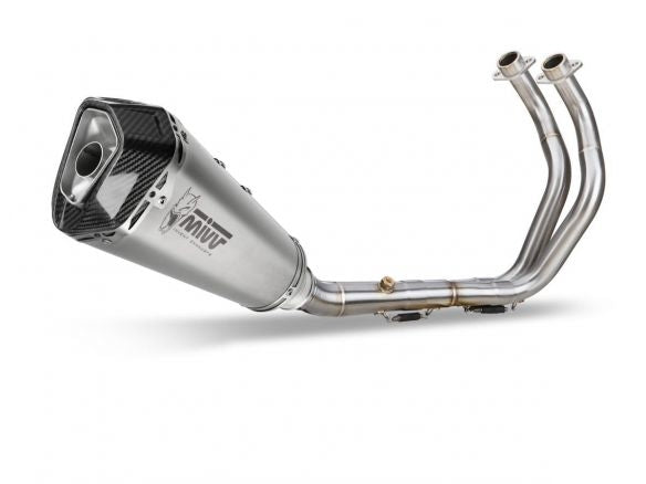COMPLETE EXHAUST 2x1 MIVV DELTA RACE STEEL CARBON YAMAHA MT-07 / FZ-07 2021-2024