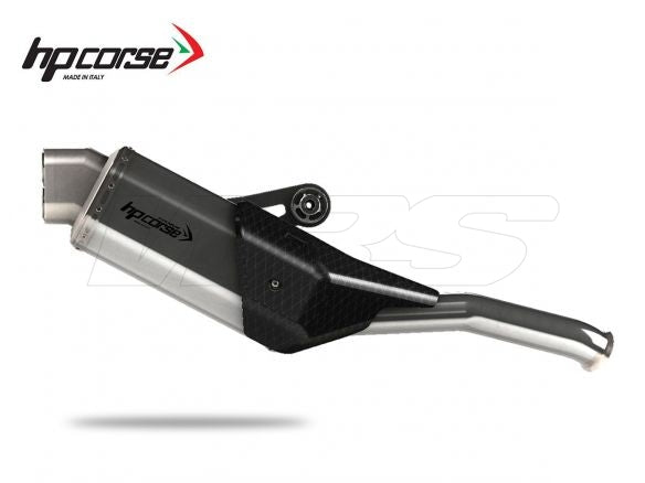 HP CORSE SILENCER 4-TRACK R SHORT FROSTED STEEL KTM ADVENTURE 790 R RALLY 2019-2024
