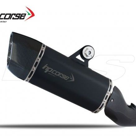 HP CORSE SILENCER SP-3 CARBON SHORT BLACK STEEL BMW R 1200 GS 2013-2018