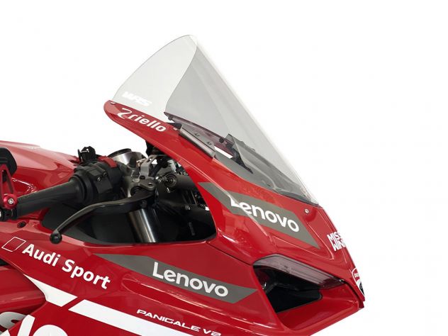 RACE HIGH WINDSCREEN WRS TRASPARENT +45MM DUCATI PANIGALE V4 / S 2018-2019