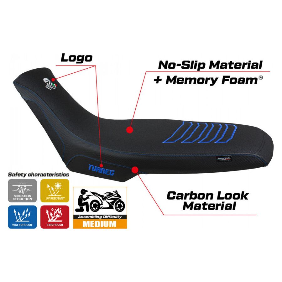 Seat cover compatible Aprilia Tuareg 660 (21-24) Boras comfort system model