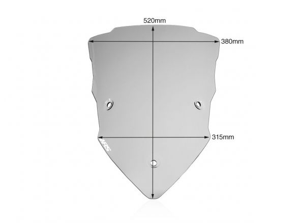 WINDSCREEN TOURING SMOKE WRS DUCATI MULTISTRADA V2 2022-2024