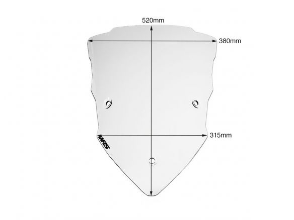 WINDSCREEN TOURING TRASPARENT WRS DUCATI MULTISTRADA V2 2022-2024