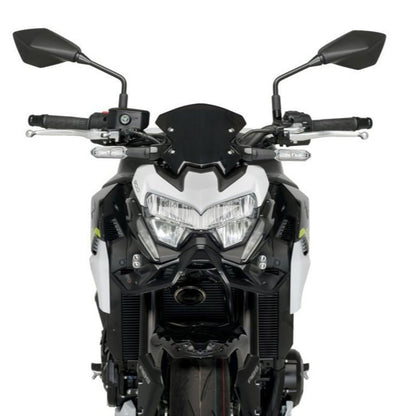Naked Front Spoiler mat zwart Puig voor Kawasaki Z900 '20-