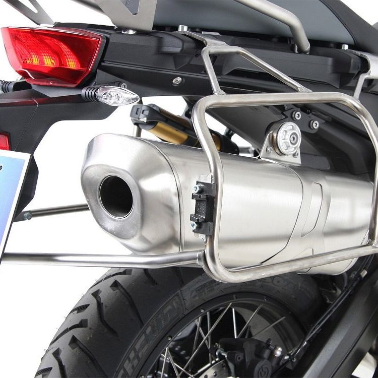 Kofferrek RVS voor 'Cutout' Xplorer zijkoffers Hepco&Becker BMW F850GS '18-23