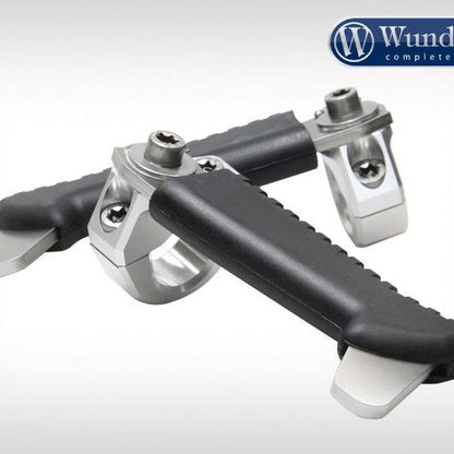 Crash bar foot rests - silver diverse BMW modellen Wunderlich