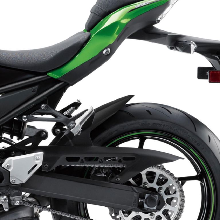 Achterspatbord verlenger mat zwart voor het originele spatbord Kawasaki Z900/RS/CAFE