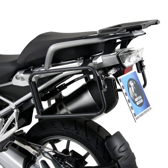 Topdrager zilver Alurack Hepco&Becker BMW R1200GS LC '13-'18