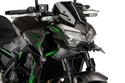 Naked Front Spoiler carbon look Puig voor Kawasaki Z650 '21-