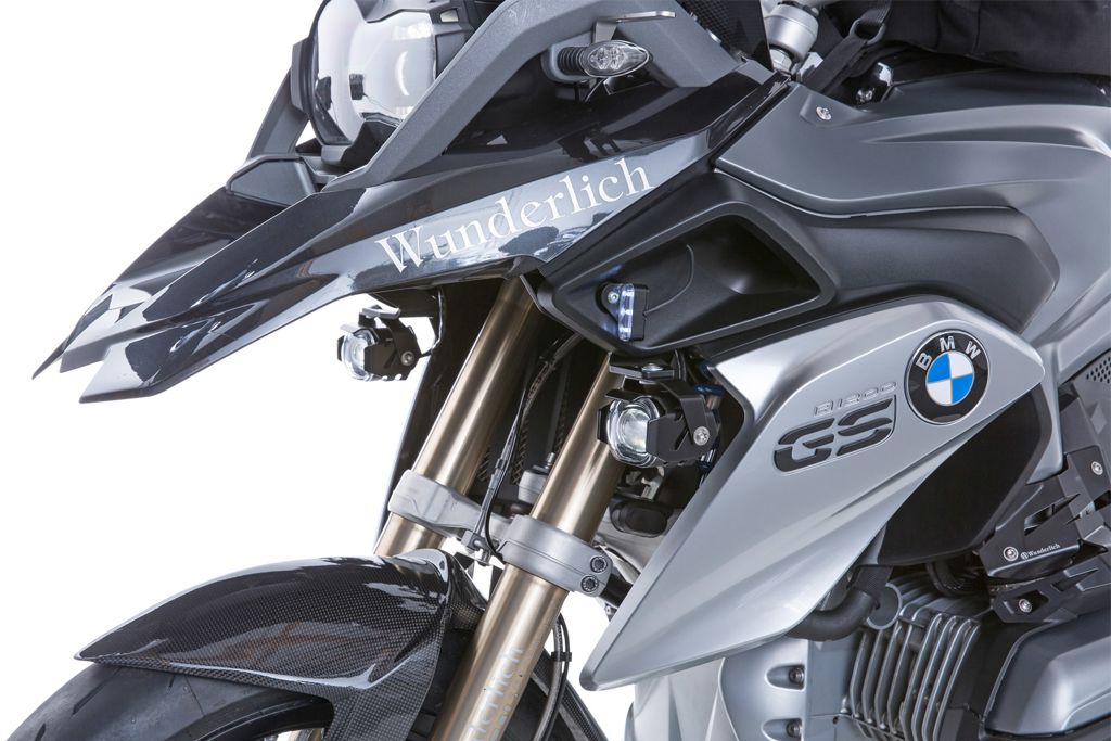 MicroFlooter LED auxiliary headlight BMW R1250GS '18- black Wunderlich