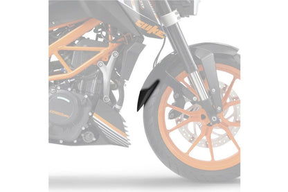 Voorspatbord verlenger voor de achterkant zwart Puig KTM 125/390 Duke '17-'21