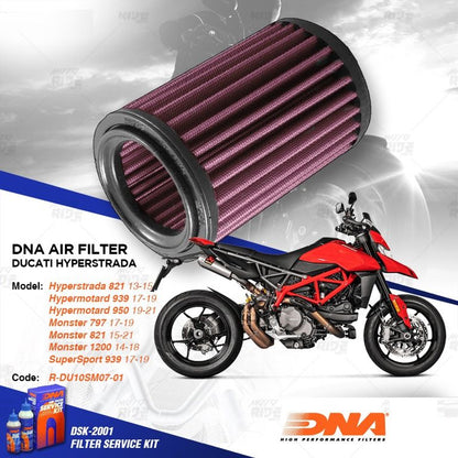 DNA high performance filter Ducati Monster / Hypermotard / Hyperstrada / Supersport