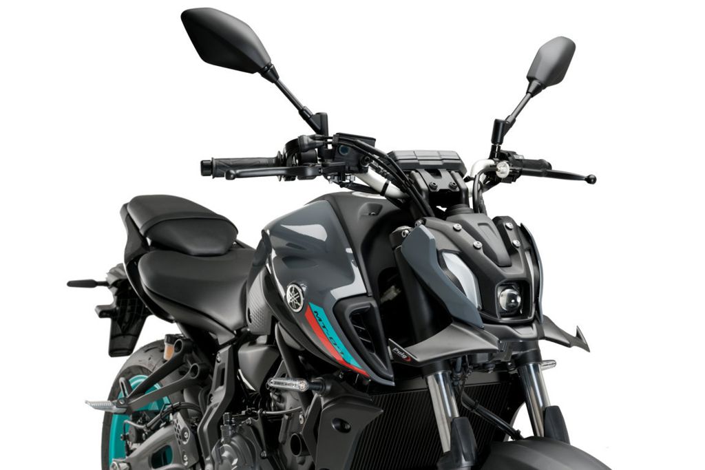 Naked Front Spoiler Puig voor Yamaha MT-07 '21- carbon look