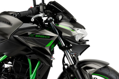 Naked Front Spoiler carbon look Puig voor Kawasaki Z650 '21-