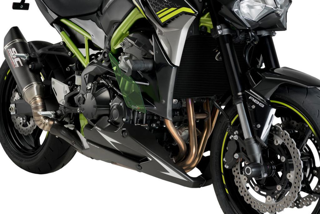 Motorspoiler mat zwart Puig Kawasaki Z900 '17-