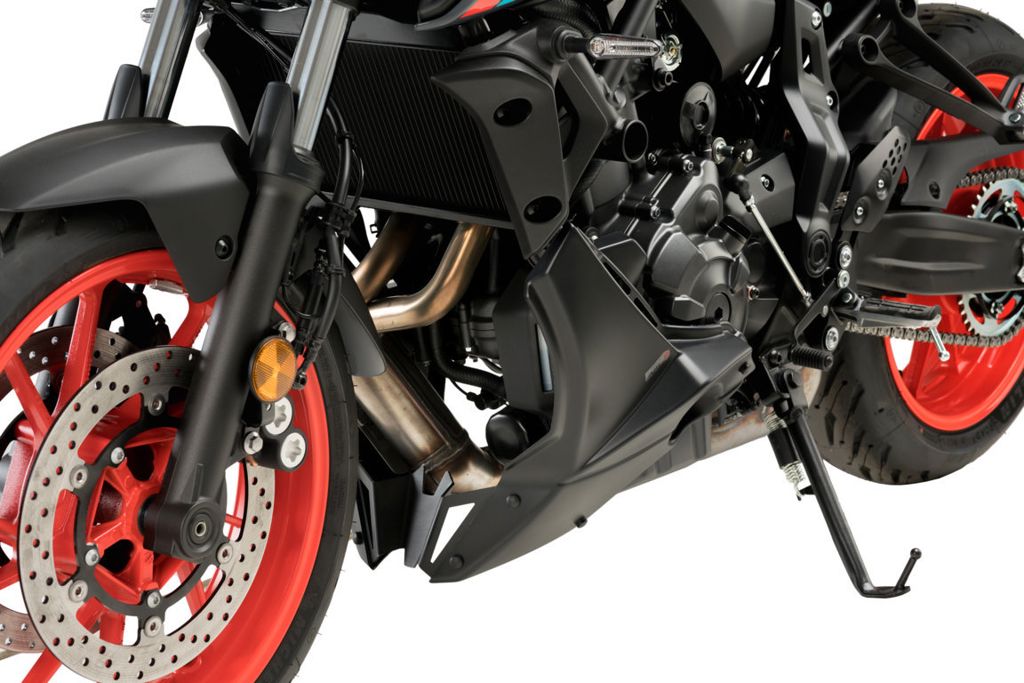 Motorspoiler S-line Puig mat zwart Yamaha MT-07 '21-