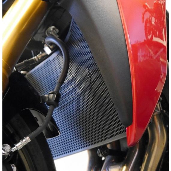 Radiatorcover zwart Evotech Performance Suzuki GSX-S950 '21-