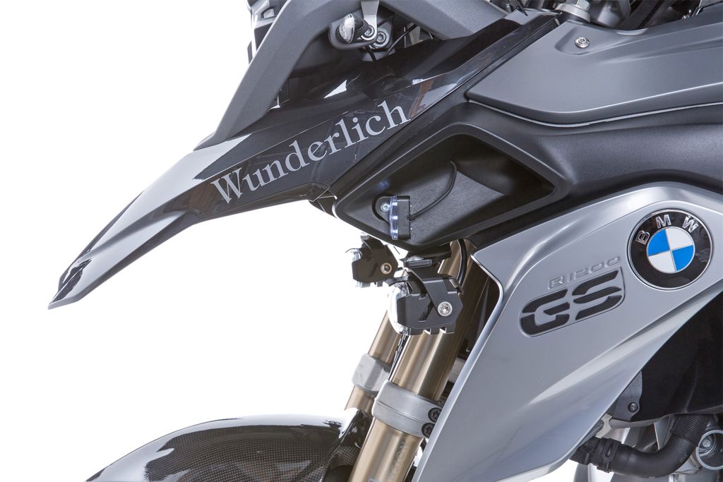 MicroFlooter LED auxiliary headlight BMW R1250GS '18- black Wunderlich