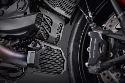 Radiator/oliekoeler/engine guard cover set zwart Evotech Performance Ducati Hypermotard 950/SP '19-