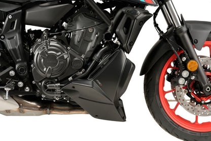 Motorspoiler S-line Puig mat zwart Yamaha MT-07 '21-