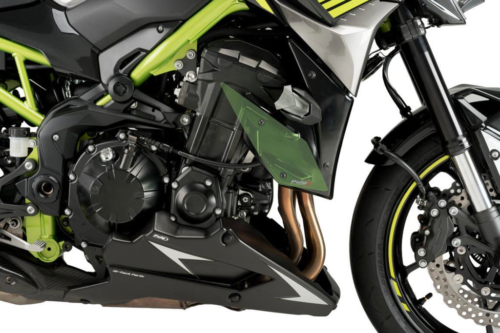 Motorspoiler mat zwart Puig Kawasaki Z900 '17-