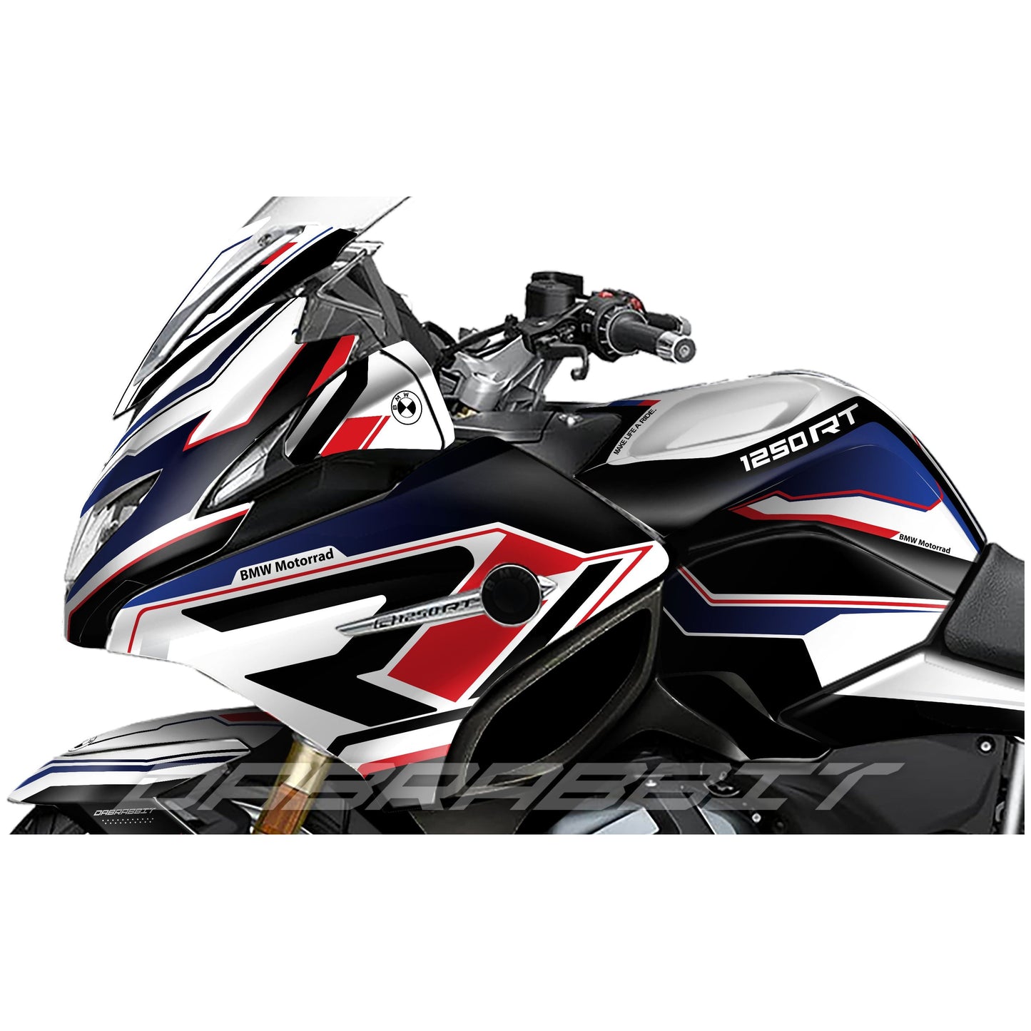BMW R 1200/1250 RT stickerset M wit